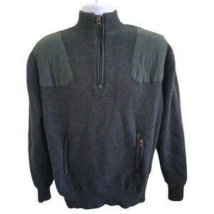 Beretta Lambswool Mens M Shooting Sweater Jacket Full Zip Hunting Pullover